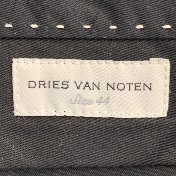 DRIES VAN NOTEN Size 34 Dark Green Cotton Twill Notch Lapel Suit - Picture 9 of 14